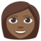 Woman - Medium Black emoji on Emojione